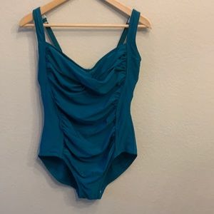 Teal bathing suit